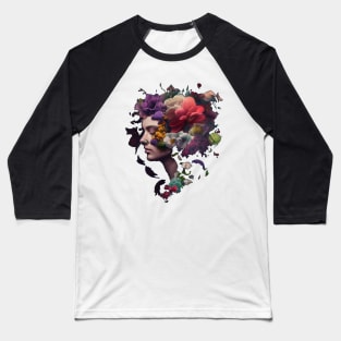 Flowers thinking Baseball T-Shirt